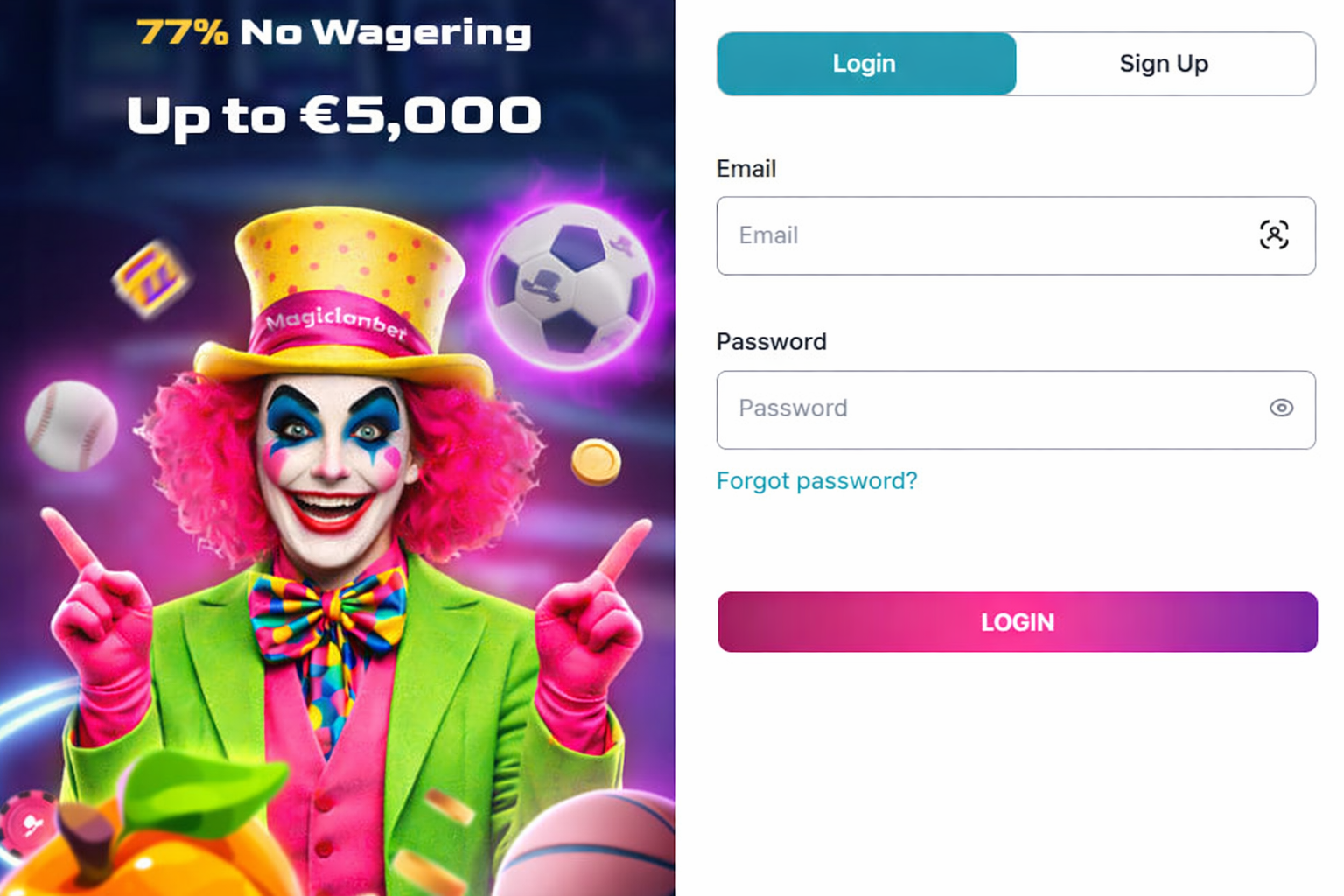 magicianbet casino registration